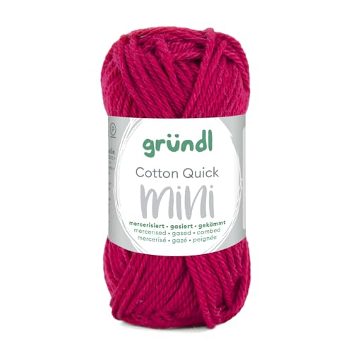 CREATIV DISCOUNT Baumwollgarn/Häkelgarn, Baumwolle-Cotton Mini, 15 g, Weinrot von CREATIV DISCOUNT