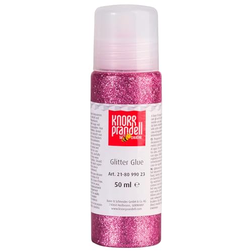 CREATIV DISCOUNT Glitterfarbe Glitter Glue, mit Linerspitze, 50 ml, Altrosa von CREATIV DISCOUNT