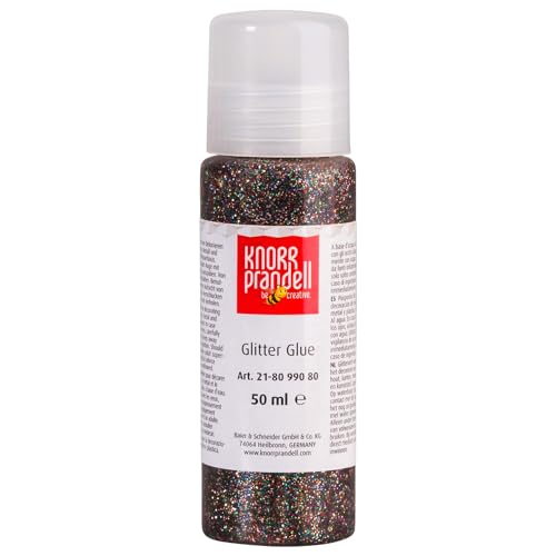 CREATIV DISCOUNT Glitterfarbe Glitter Glue, mit Linerspitze, 50 ml, Bunt von CREATIV DISCOUNT