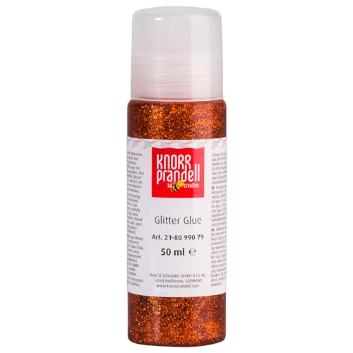 CREATIV DISCOUNT Glitterfarbe Glitter Glue, mit Linerspitze, 50 ml, Kupfer von CREATIV DISCOUNT