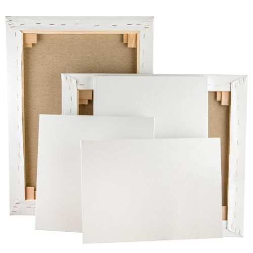 CREATIV DISCOUNT Keilrahmen Studienqualität/Leinwand Basic, mehrfach grundiert, 10x10 cm, 1 Stück von CREATIV DISCOUNT