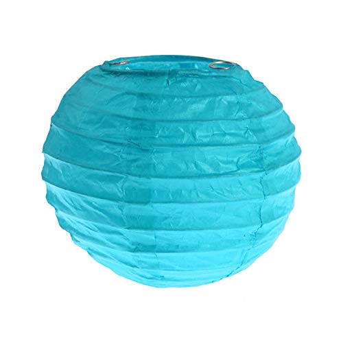 CREATIV DISCOUNT Lampion S, Ø 10 cm, türkis, 2 Stück von CREATIV DISCOUNT