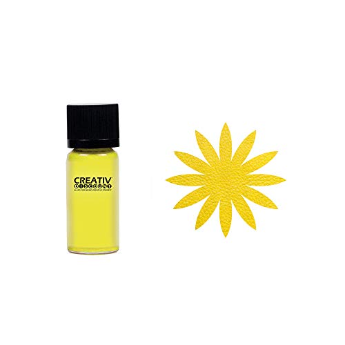 CREATIV DISCOUNT Ledermalfarbe, 20ml, sonnengelb von CREATIV DISCOUNT