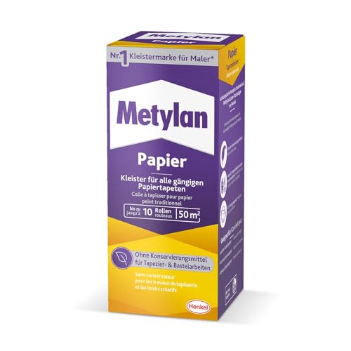 CREATIV DISCOUNT Metylan Tapetenkleister Papier, 125 g für bis zu 50 qm von CREATIV DISCOUNT