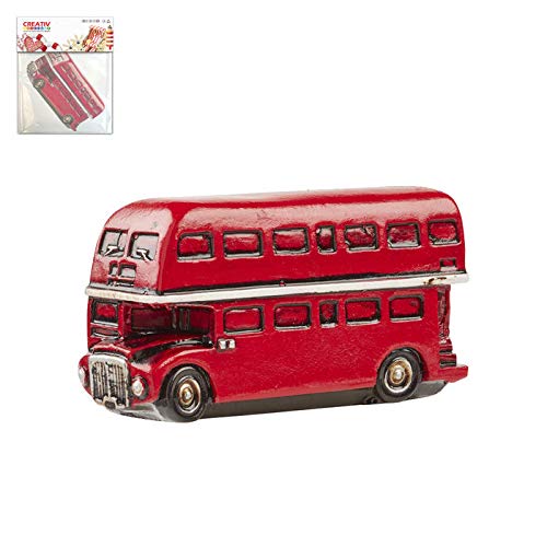 CREATIV DISCOUNT Mini Doppeldecker rot ca.6x3cm, 1 St. von CREATIV DISCOUNT