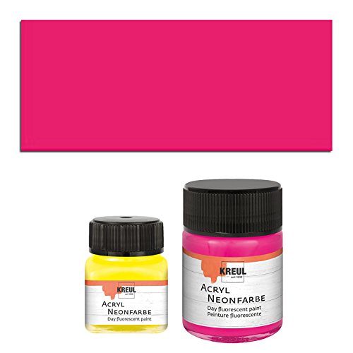 CREATIV DISCOUNT NEU Kreul Neon-Acrylfarbe 20ml Pink von CREATIV DISCOUNT