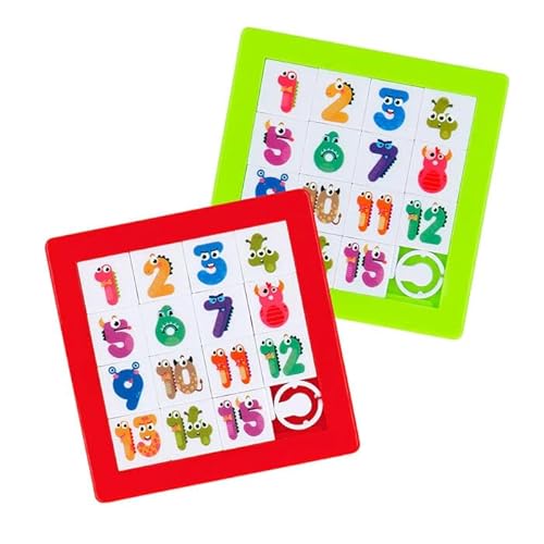 CREATIV DISCOUNT NEU Mitgebsel / Gastgeschenk für Kindergeburtstag Partyspiele / Spielzeug, Schiebepuzzles, 2 Stück von CREATIV DISCOUNT