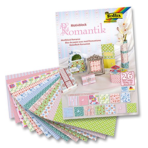 CREATIV DISCOUNT NEU Motivblock Romantik 24x34 cm, 26 Bogen von CREATIV DISCOUNT