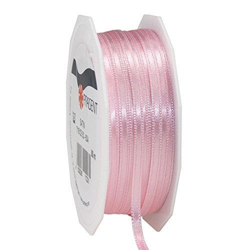 CREATIV DISCOUNT NEU Satinband, 3mm x 50m, Hellrosa von CREATIV DISCOUNT