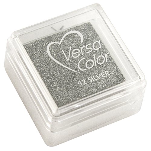 CREATIV DISCOUNT NEU Stempelkissen Versacolor, 2,5x2,5cm, Silber von CREATIV DISCOUNT