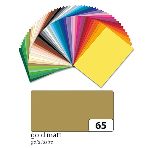 CREATIV DISCOUNT NEU Tonpapier 130g/qm, A3, 50er Pack, Gold Matt von CREATIV DISCOUNT