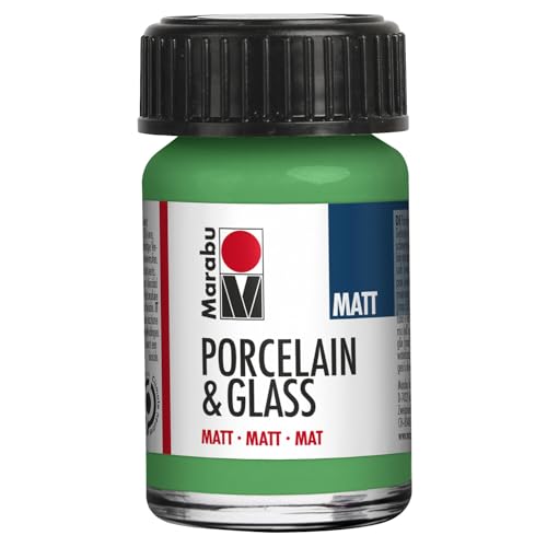 CREATIV DISCOUNT Porzellan- / Keramik- / Glasmalfarbe Matt, 15 ml, Apfel von CREATIV DISCOUNT