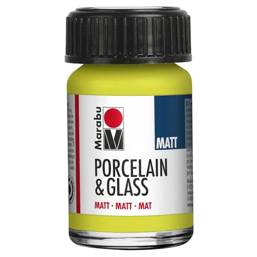 CREATIV DISCOUNT Porzellan- / Keramik- / Glasmalfarbe Matt, 15 ml, Reseda von CREATIV DISCOUNT