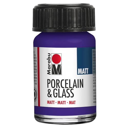 CREATIV DISCOUNT Porzellan- / Keramik- / Glasmalfarbe Matt, 15 ml, Violett von CREATIV DISCOUNT