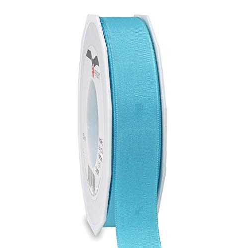 CREATIV DISCOUNT Schleifenband/Taftband Europa, 25 mm, 10 m, Aquamarin von CREATIV DISCOUNT