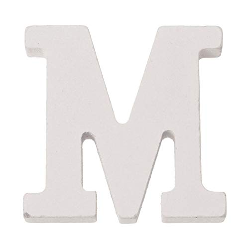 Creative Discount® MDF Buchstaben weiß 5,5x0,9cm, M von CREATIV DISCOUNT