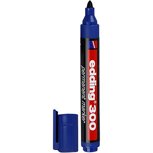 Edding 300 Marker, 1,5-3 mm Linie, blau, 1 Stück von CREATIV DISCOUNT