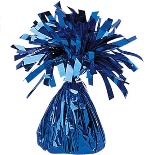 Gewicht für Heliumballon/Folienballon mit Folienfransen, Gewicht: ca. 170 g, Farbe: Blau von CREATIV DISCOUNT