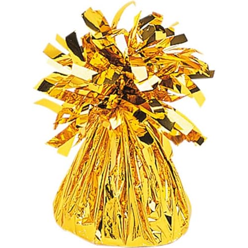 Gewicht für Heliumballon/Folienballon mit Folienfransen, Gewicht: ca. 170 g, Farbe: Gold von CREATIV DISCOUNT