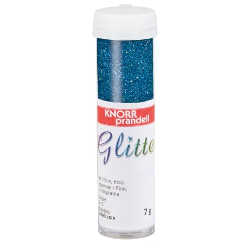 Glitter/Glitzer Hologramm, 7 g, Blautürkis von CREATIV DISCOUNT