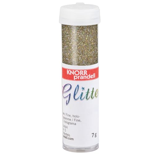 Glitter/Glitzer Hologramm, 7 g, Champagner-Gold von CREATIV DISCOUNT