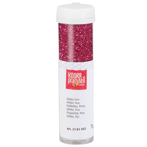 Glitter/Glitzer fein, 7 g, Pink von CREATIV DISCOUNT