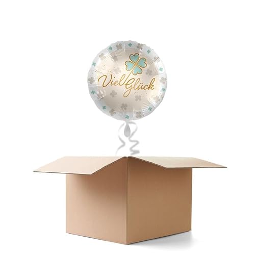 NEU Ballongrüße Glücksklee Viel Glück, 1 Ballon von CREATIV DISCOUNT