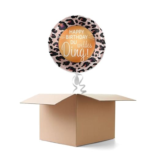 NEU Ballongrüße Happy Birthday Du wildes Ding, 1 Ballon von CREATIV DISCOUNT