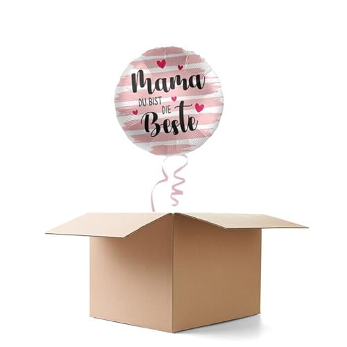 NEU Ballongrüße Mama du bist die Beste, 1 Ballon von CREATIV DISCOUNT