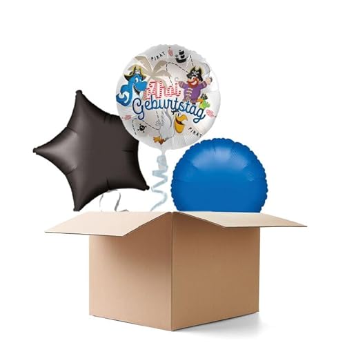 NEU Ballongrüße Pirat Ahoi Geburtstag, 3 Ballons von CREATIV DISCOUNT