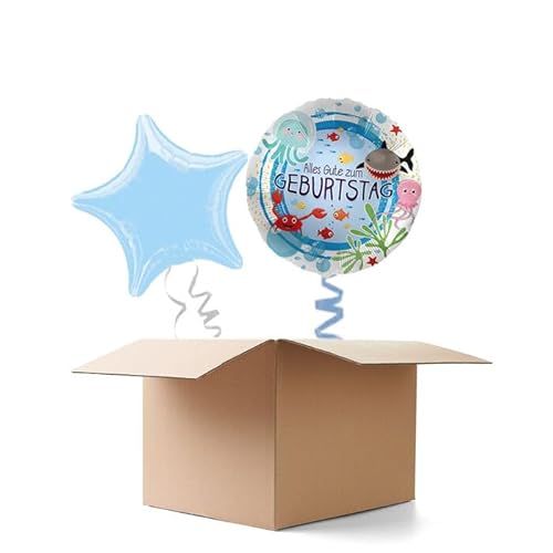 NEU Ballongrüße Unter Wasser Alles Gute zum Geburtstag, 2 Ballons von CREATIV DISCOUNT