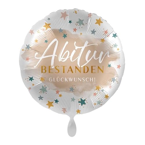 NEU Folienballon - Abitur bestanden Glückwunsch - ca. 45cm Durchmesser von CREATIV DISCOUNT