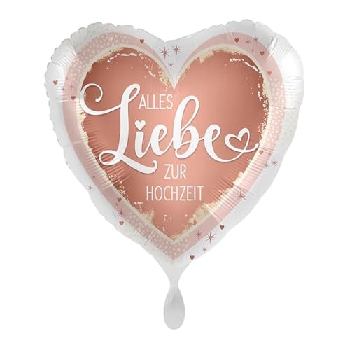 NEU Folienballon - Alles Liebe zur Hochzeit - ca. 45cm Durchmesser von CREATIV DISCOUNT