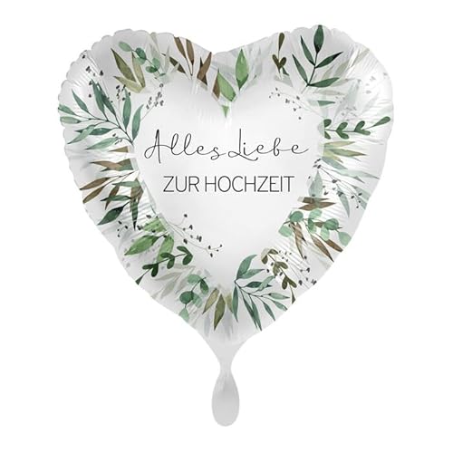 NEU Folienballon - Alles Liebe zur Hochzeit - ca. 45cm Durchmesser von CREATIV DISCOUNT