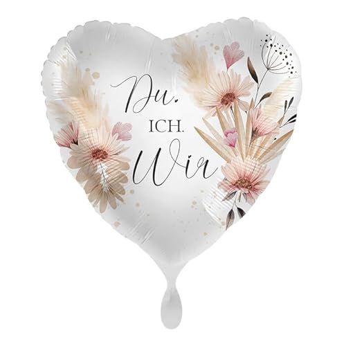 NEU Folienballon - Du. Ich. Wir - ca. 45cm Durchmesser von CREATIV DISCOUNT