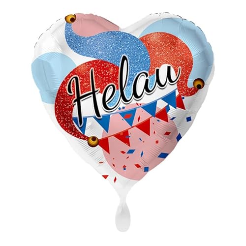 NEU Folienballon - Helau - ca. 45cm Durchmesser von CREATIV DISCOUNT