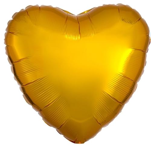 NEU Folienballon Herz, ca. 43cm, metallic gold von CREATIV DISCOUNT