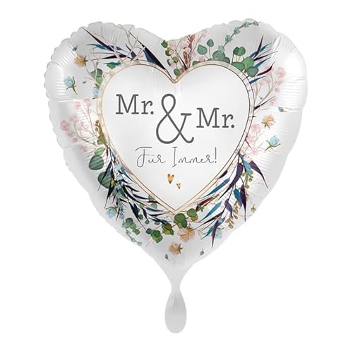 NEU Folienballon - Mr & Mr - ca. 45cm Durchmesser von CREATIV DISCOUNT