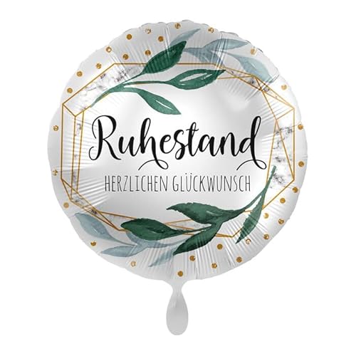 NEU Folienballon - Ruhestand - Herzlichen Glückwunsch - ca. 45cm Durchmesser von CREATIV DISCOUNT