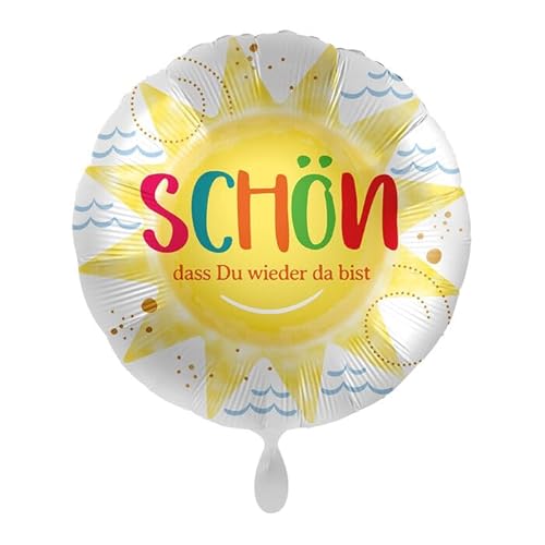 NEU Folienballon - Schön dass du wieder da bist - ca. 45cm Durchmesser von CREATIV DISCOUNT