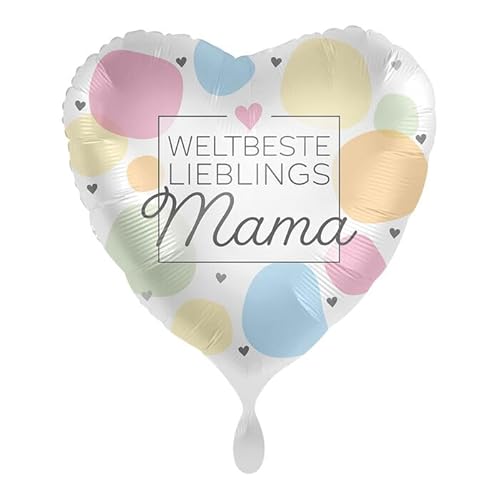 NEU Folienballon - Weltbeste Lieblingsmama - ca. 45cm Durchmesser von CREATIV DISCOUNT