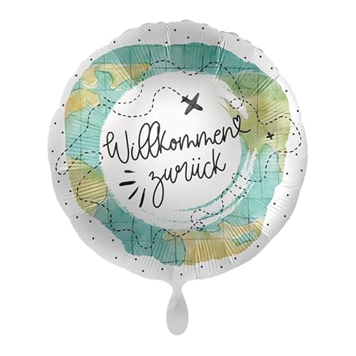 NEU Folienballon - Willkommen zurück - ca. 45cm Durchmesser von CREATIV DISCOUNT