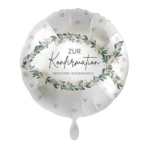 NEU Folienballon - Zur Konfirmation Herzlichen Glückwunsch - ca. 45cm Durchmesser von CREATIV DISCOUNT