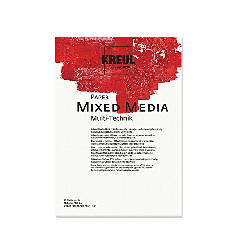 NEU KREUL Paper Mixed Media DIN A3, 10 Blatt 300 g von CREATIV DISCOUNT