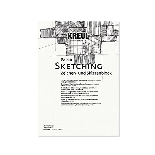 NEU KREUL Paper Sketching DIN A5, 20 Blatt, 120 g von CREATIV DISCOUNT