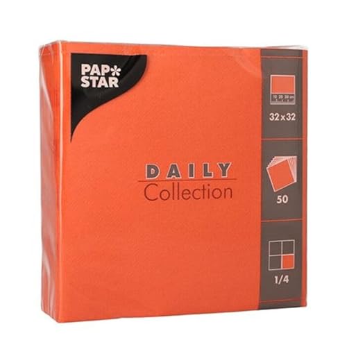 NEU Servietten Daily Collection, 32 x 32 cm, 50 Stück, Nektarine von CREATIV DISCOUNT