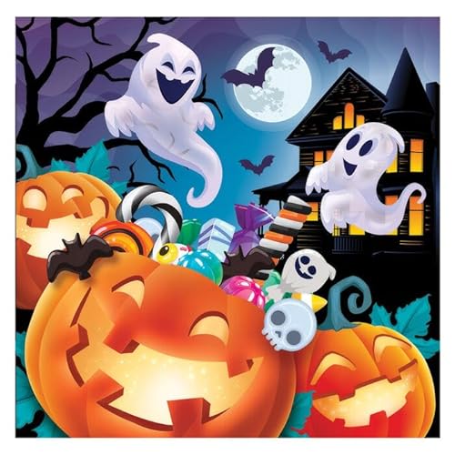 NEU Servietten Halloween Geister Party, 16x16cm, 20 Stück von CREATIV DISCOUNT