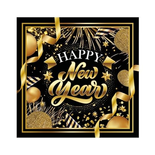 NEU Servietten Happy New Year, 33x33cm, 20 Stück von CREATIV DISCOUNT