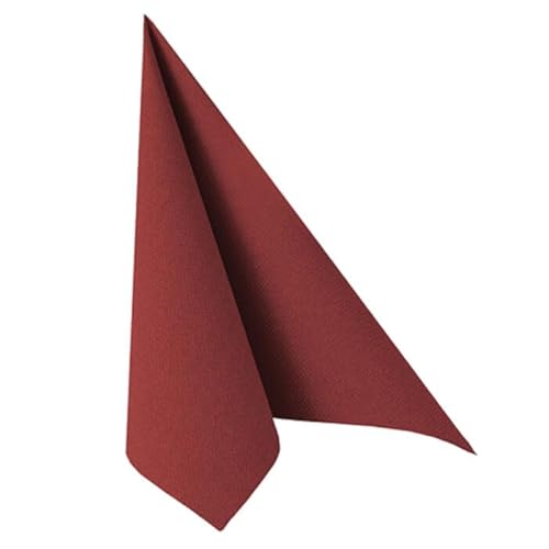 NEU Servietten Royal Collection, 40 x 40 cm, 20 Stück, Bordeaux-Rot von CREATIV DISCOUNT