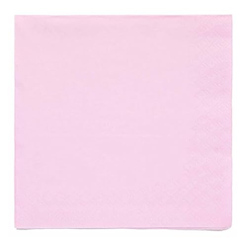 NEU Servietten unifarben, ca. 33x33cm, rosa, 20 Stück von CREATIV DISCOUNT